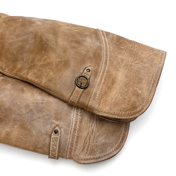 FRYE Jane Western Riding Knees High Boot in Beige Taupe Burnished Antique Size 7 - Picture 8 of 16